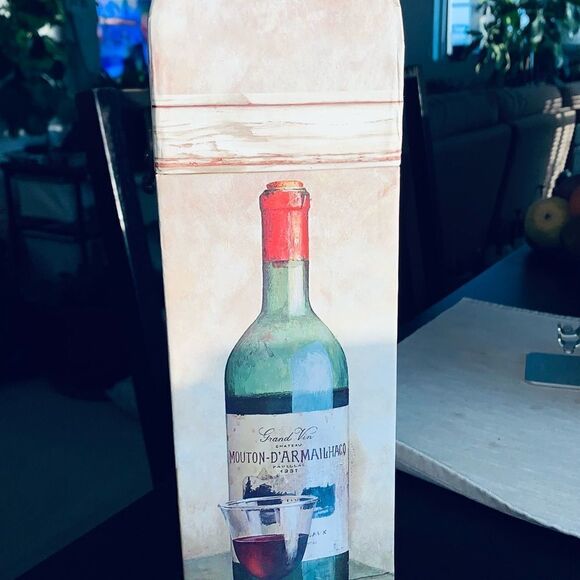 Classic Two Bottle Wine Tote. - Picture 2 of 6